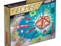 Set de constructie cu piese magnetice, GEOMAG GLITTER, 44 piese