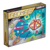 Set de constructie cu piese magnetice, GEOMAG GLITTER, 44 piese